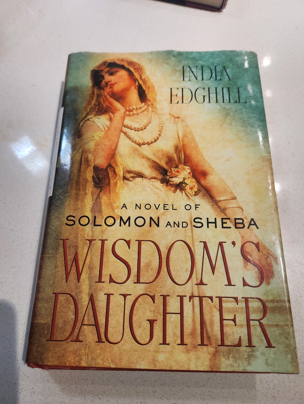 Wisdom's Daughter by India Edghill - Vintage Teal & Beige Cover